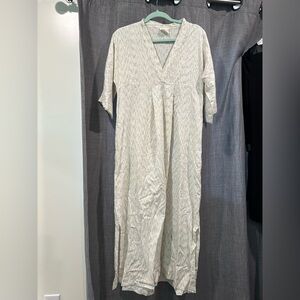 Mirth Cream V-Neck Maxi Dress